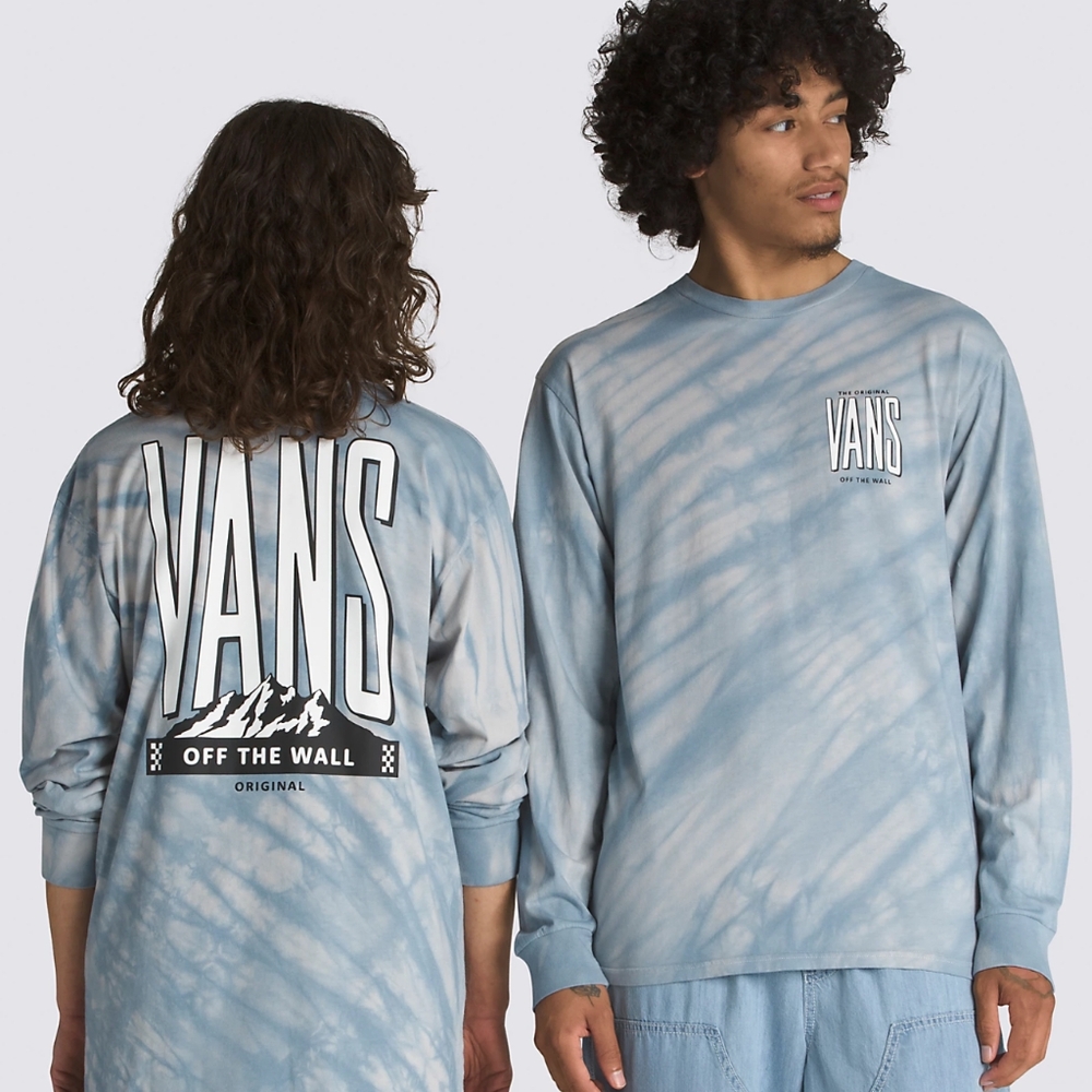 VANS NEW Peaked Tie-Dye Long Sleeve Shirt